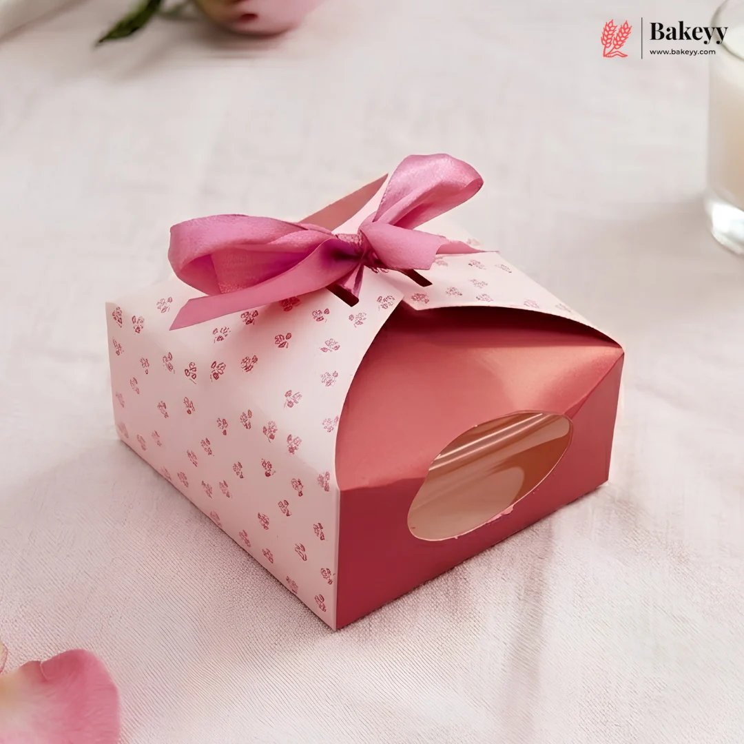 Gift Box | Pack Of 10 | Chocolate Packing Box | Return Gift Box | Red and Lavender colour | Big - Image 3