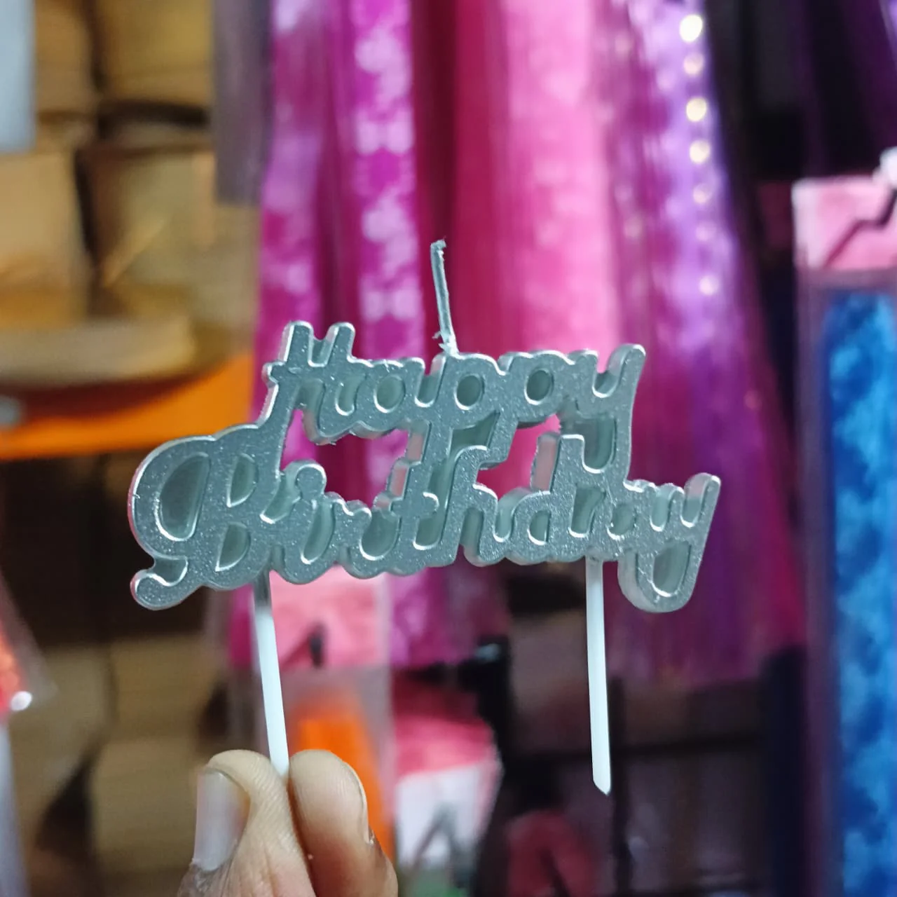 Happy Birthday Cake Topper | Multi-Color Elegant Party Decorations | Pack of 1 - Image 15