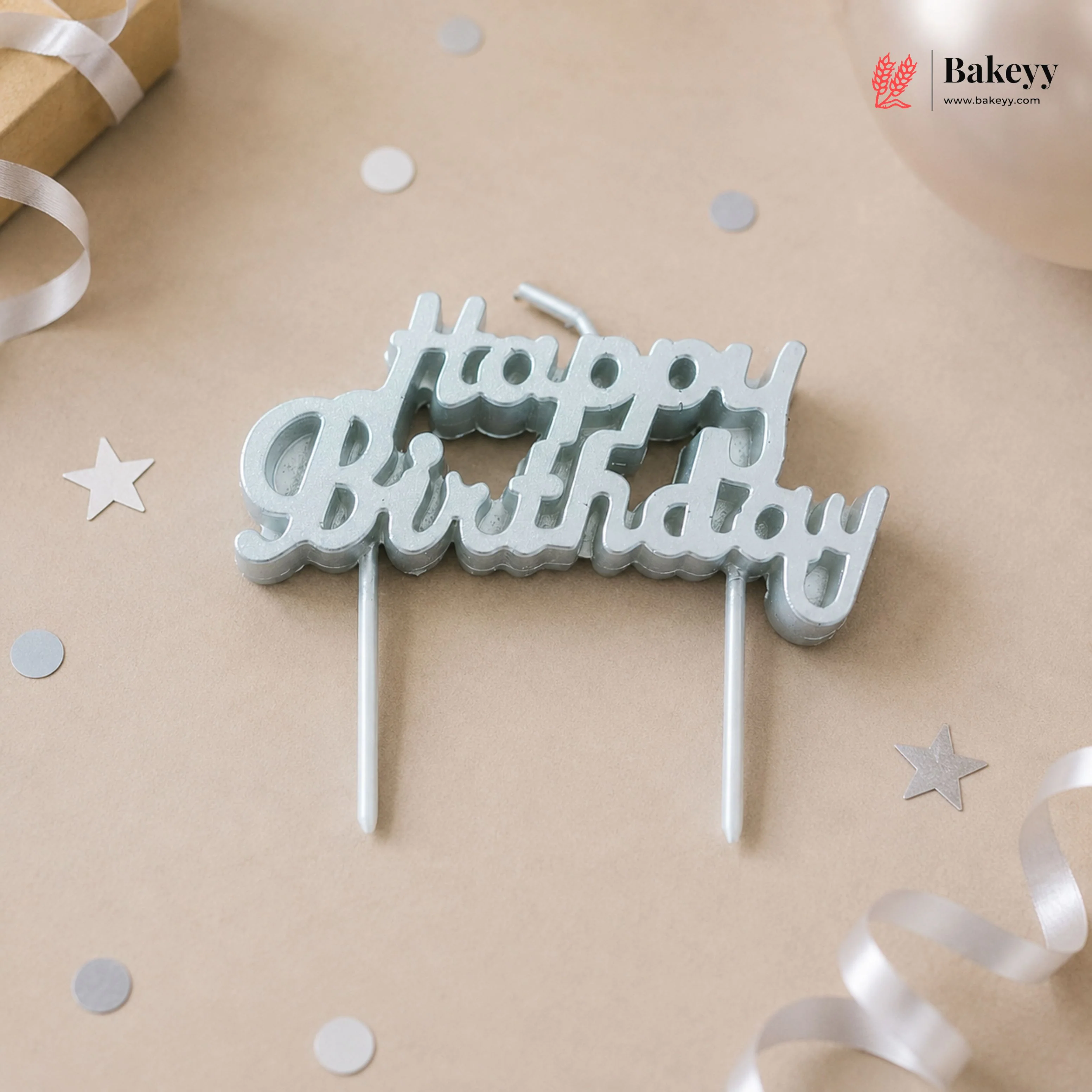 Happy Birthday Cake Topper | Multi-Color Elegant Party Decorations | Pack of 1 - Image 8