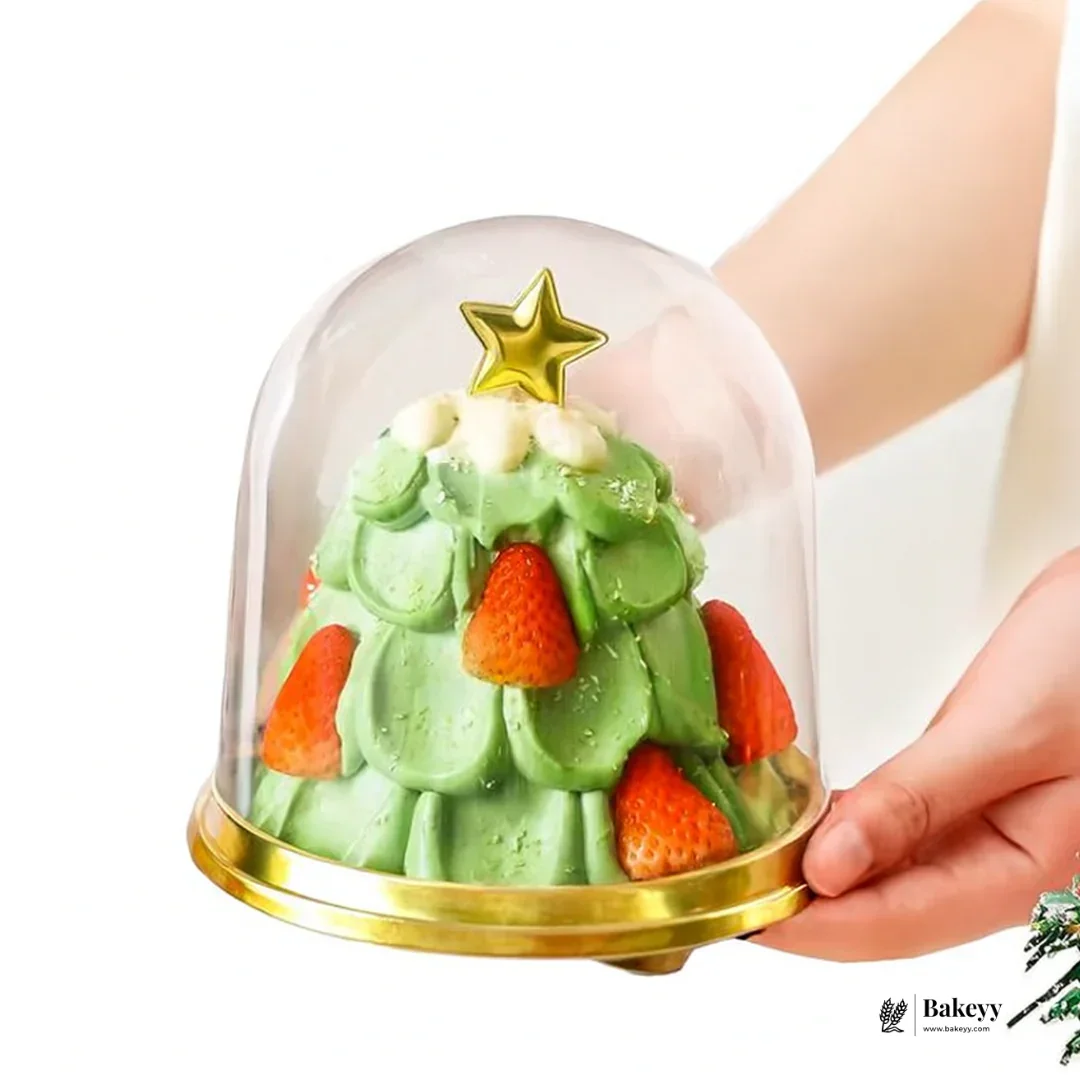 Gold Base Dome Cake Container | Pack of 50 - Image 3