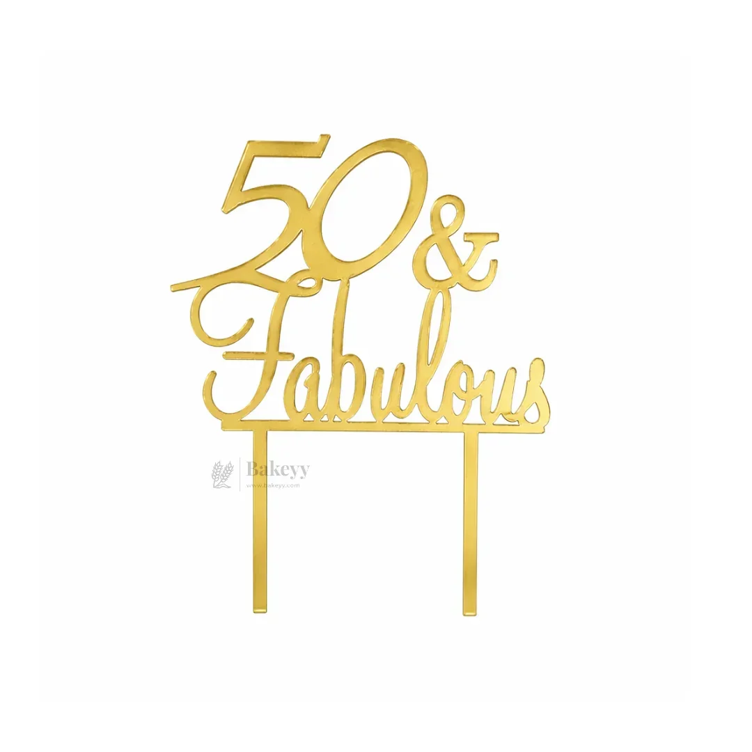 4 Inch | Gold Milestone Celebration Cake Topper | Timeless Birthday & Anniversary | Pack of 5 - Image 10
