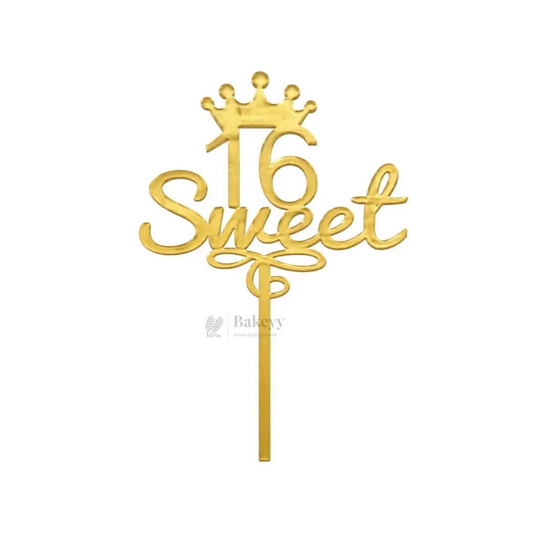 4 Inch | Gold Milestone Celebration Cake Topper | Timeless Birthday & Anniversary | Pack of 5 - Image 12