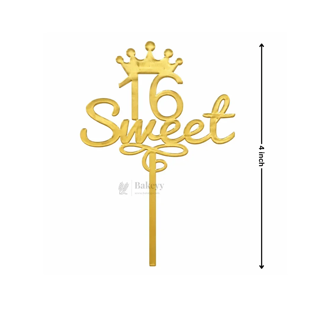 4 Inch | Gold Milestone Celebration Cake Topper | Timeless Birthday & Anniversary | Pack of 5 - Image 4
