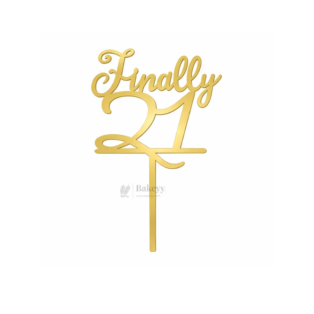 4 Inch | Gold Milestone Celebration Cake Topper | Timeless Birthday & Anniversary | Pack of 5 - Image 7