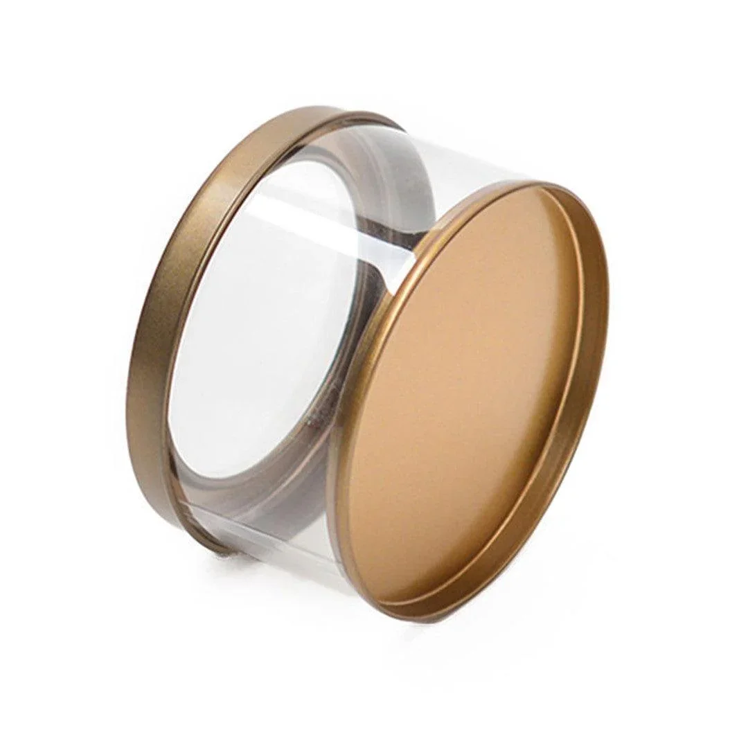 Gold Round Empty Decorative Acrylic Box | Gift Box | Chocolate Box | Pack of 1 - Image 4