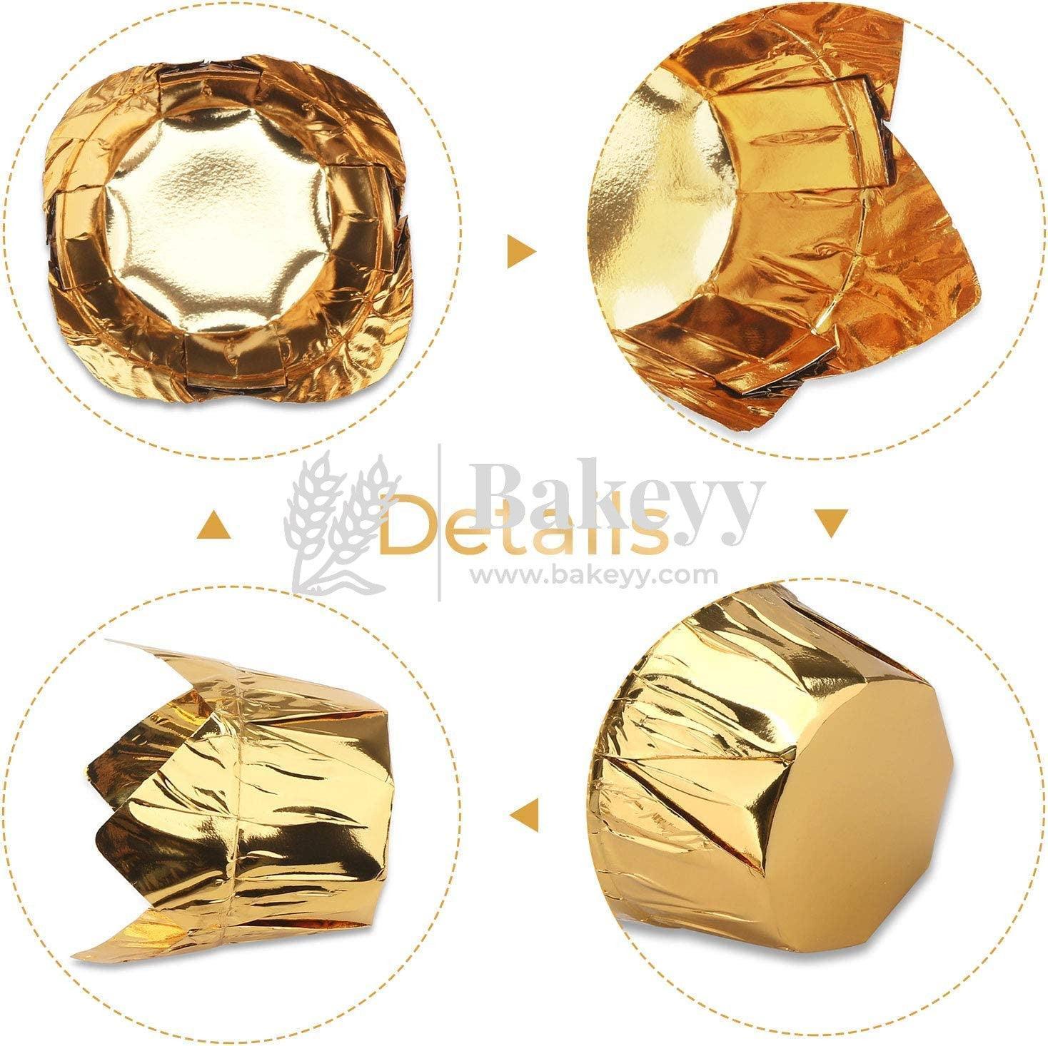 Gold Tulip Cup | Pack of 50 | Muffin Cup | Cupcake Liners - Image 4