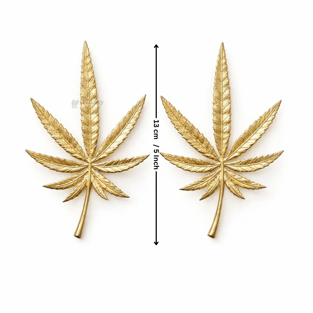 Golden Botanical Cake Toppers | Leaf & Floral Cake Décor | Assorted Designs | Pack of 1 - Image 5