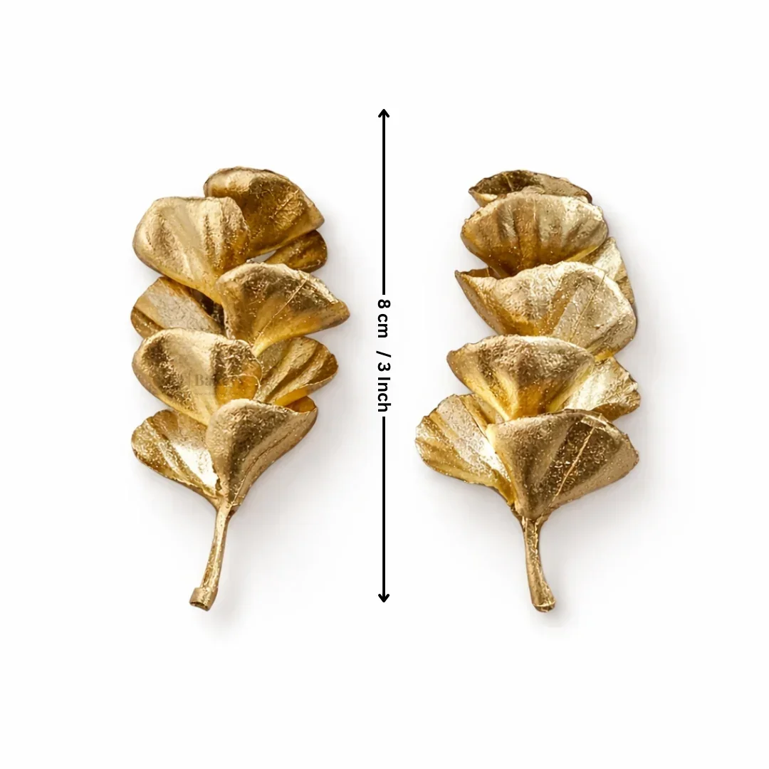 Golden Botanical Cake Toppers | Leaf & Floral Cake Décor | Assorted Designs | Pack of 1 - Image 8