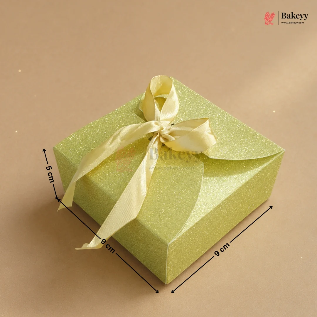 Goodie Box | Chocolate Packing Box with Glitter | Gold Color | Pack Of 10 - Image 3