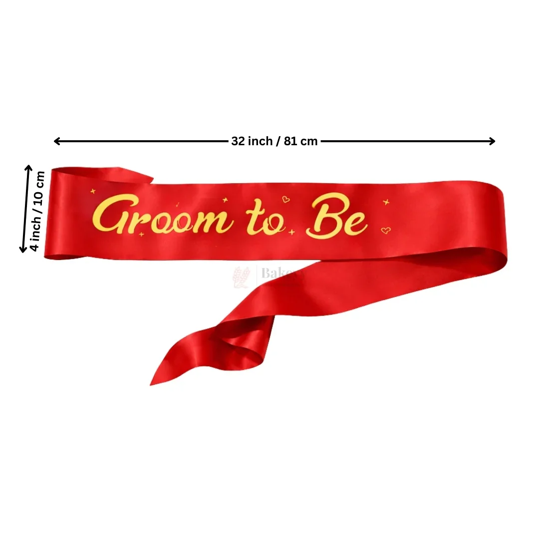 Groom to Be Satin Sash Premium Party Celebration Sash | Pack of 1 - Image 2