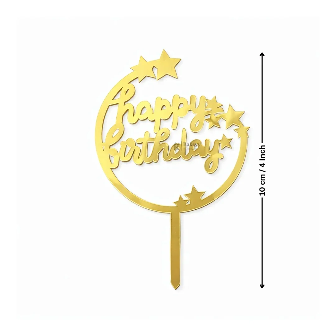 Happy Birthday Acrylic Cake Topper | Elegant Birthday Designs | Cake Decoration Accessory - Image 23