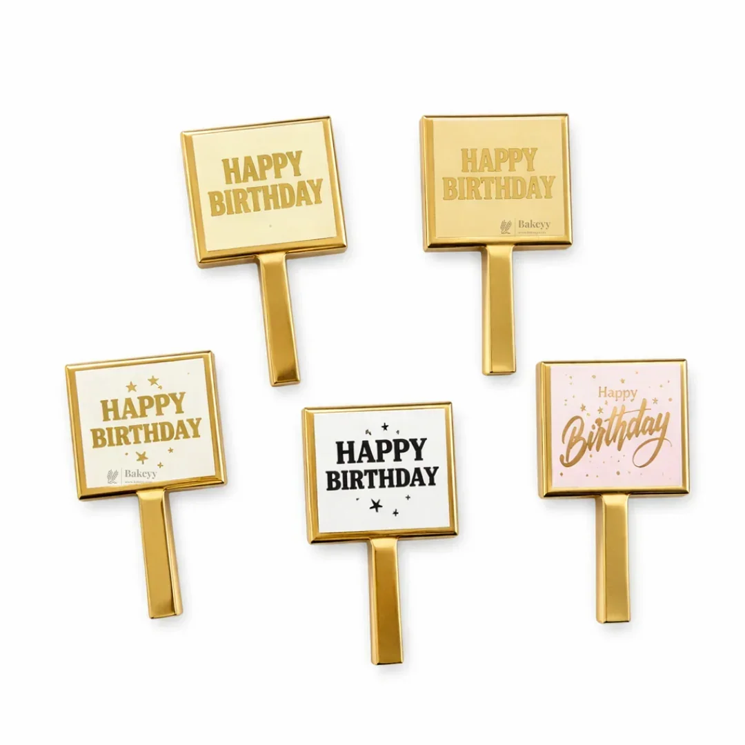 Happy Birthday Cake Topper Set | Assorted Mini Placards for Cakes, Cupcakes & Desserts | Pack of 100 - Image 9