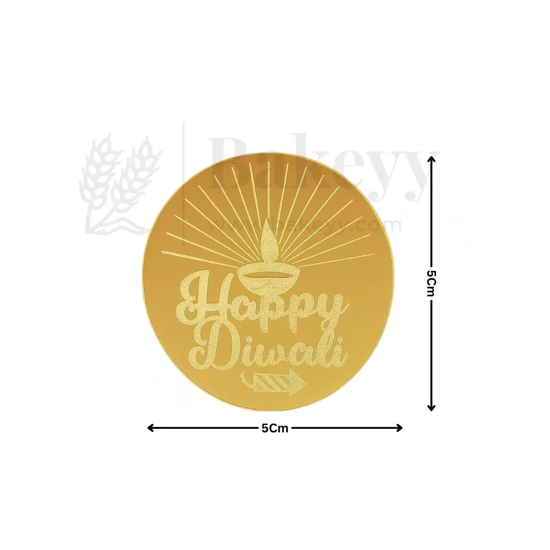 Happy Diwali Cut Out Topper | Pack of 1 - Image 2