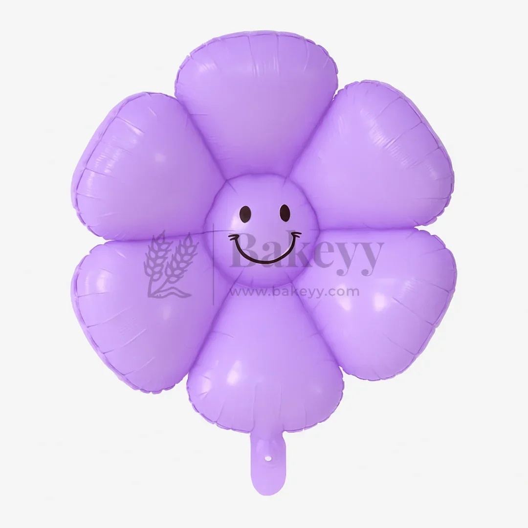 Happy Flower Foil Balloon | Smiling Daisy Balloon | Event & Celebration Decoration | Pack of 1 - Image 6