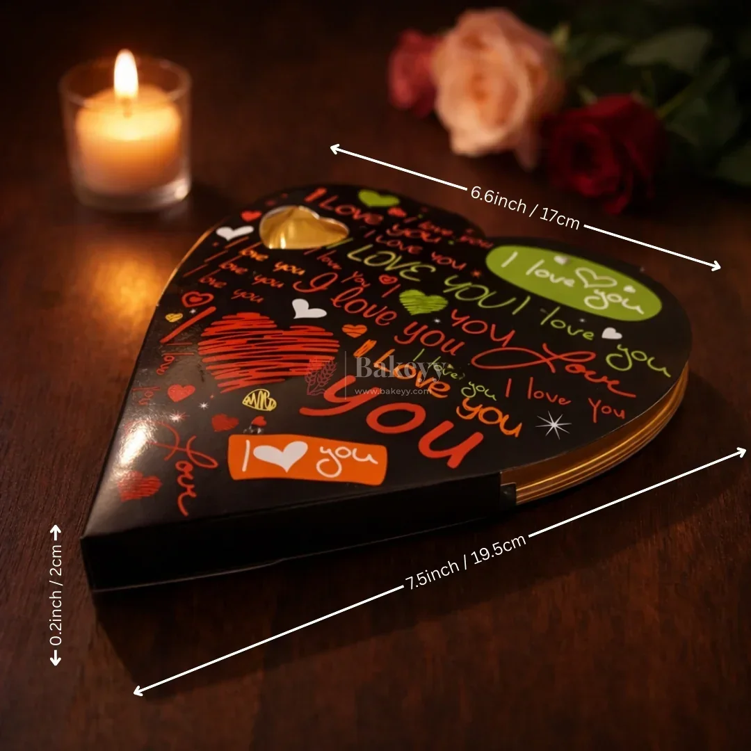 Heart Shape Chocolate Gift Box with Tray | 11 Cavity Tray | Premium Valentine Packaging | Pack of 25 - Image 6