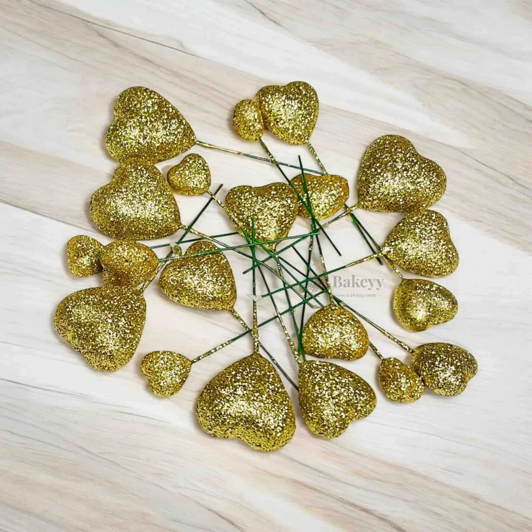 Heart Shape Faux Ball Cake Decor | Heart Shape Cake Topper | Pack of 20 - Image 13