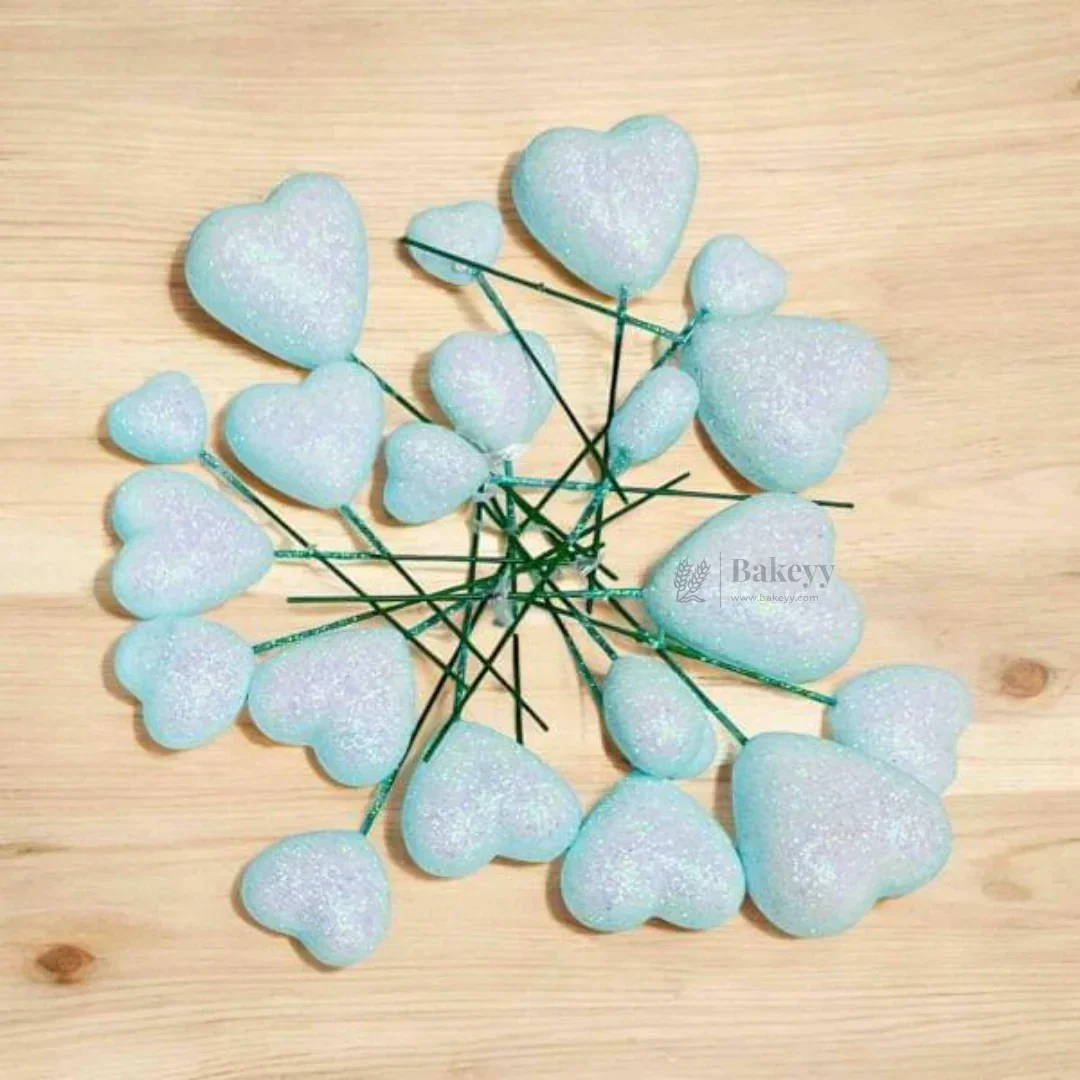 Heart Shape Faux Ball Cake Decor | Heart Shape Cake Topper | Pack of 20 - Image 6