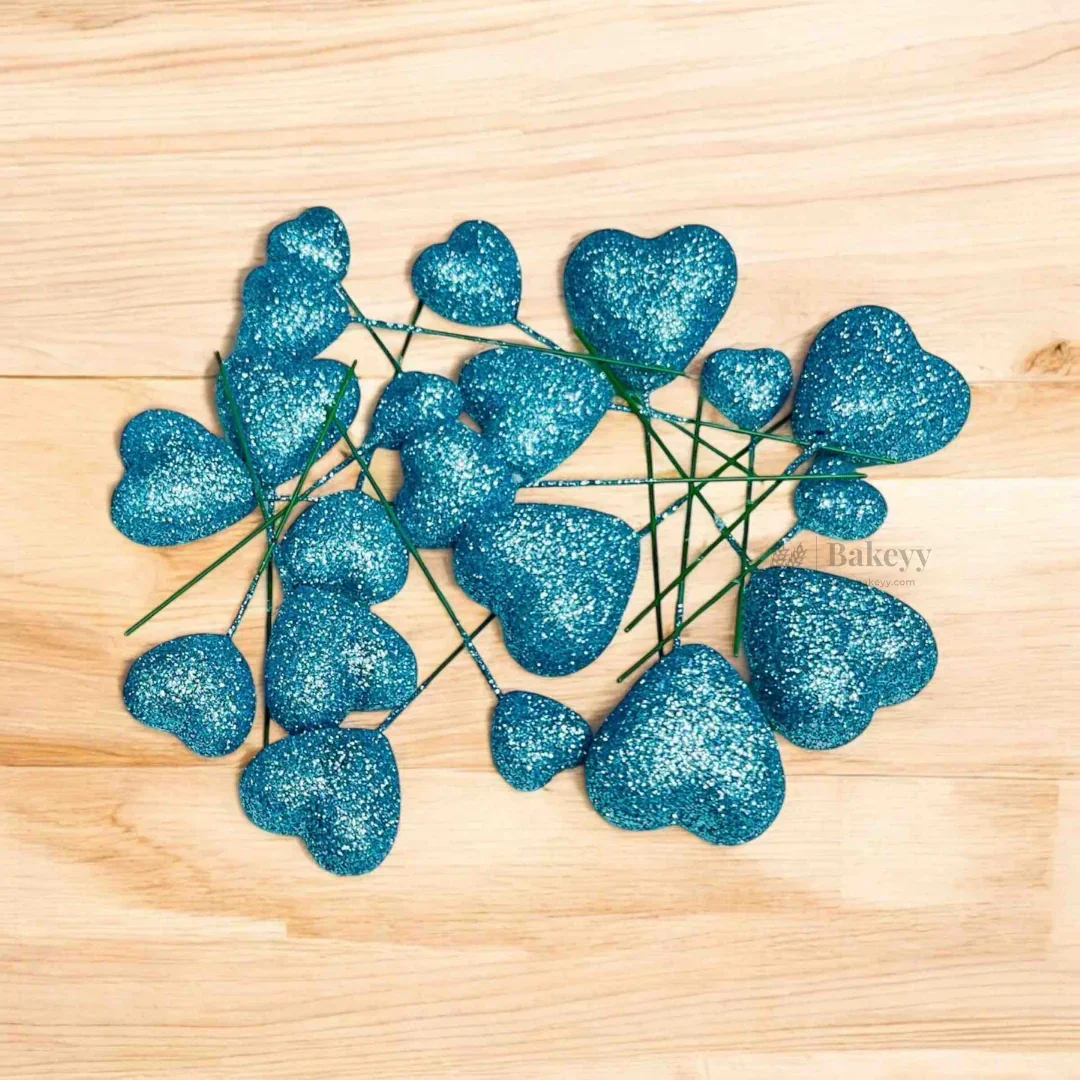 Heart Shape Faux Ball Cake Decor | Heart Shape Cake Topper | Pack of 20 - Image 7