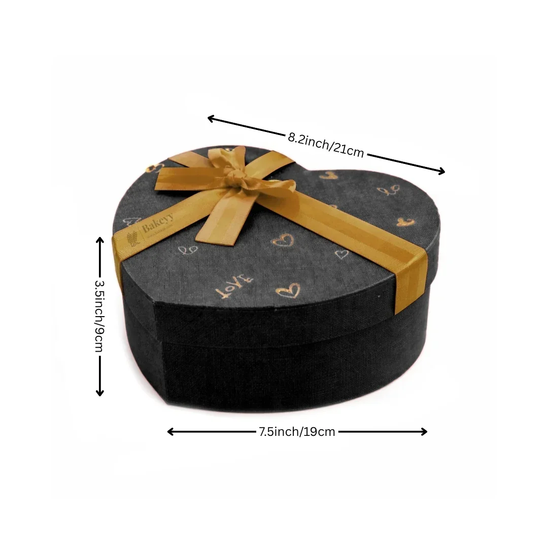 Heart Shape Rigid Hamper Box with Ribbon Lid | Premium Packaging for Chocolates or Gifts | Pack of 1 - Image 7