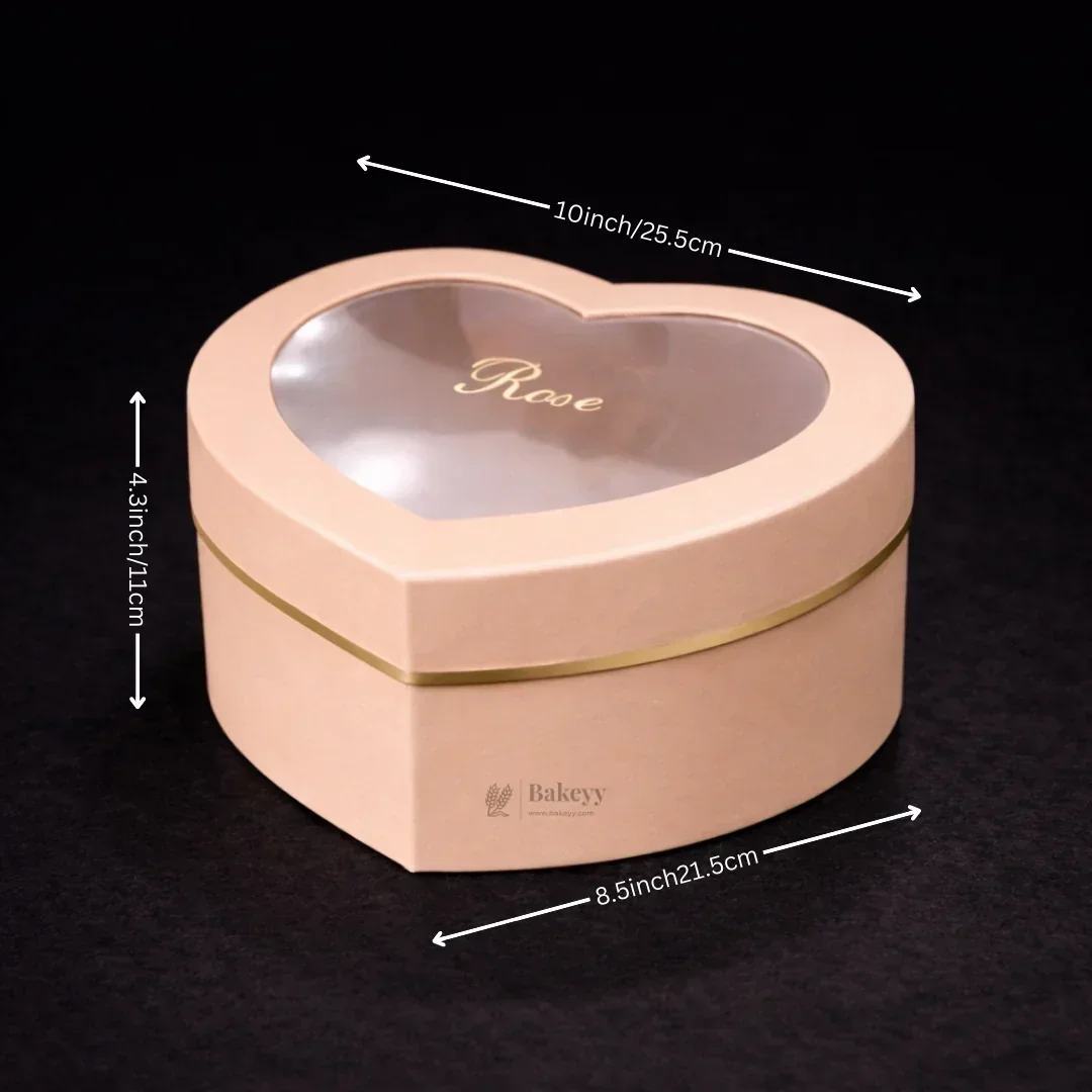 Heart Shape Transparent Lid Gift Box | Premium Hamper Packaging | Different color | Pack of 1 - Image 11
