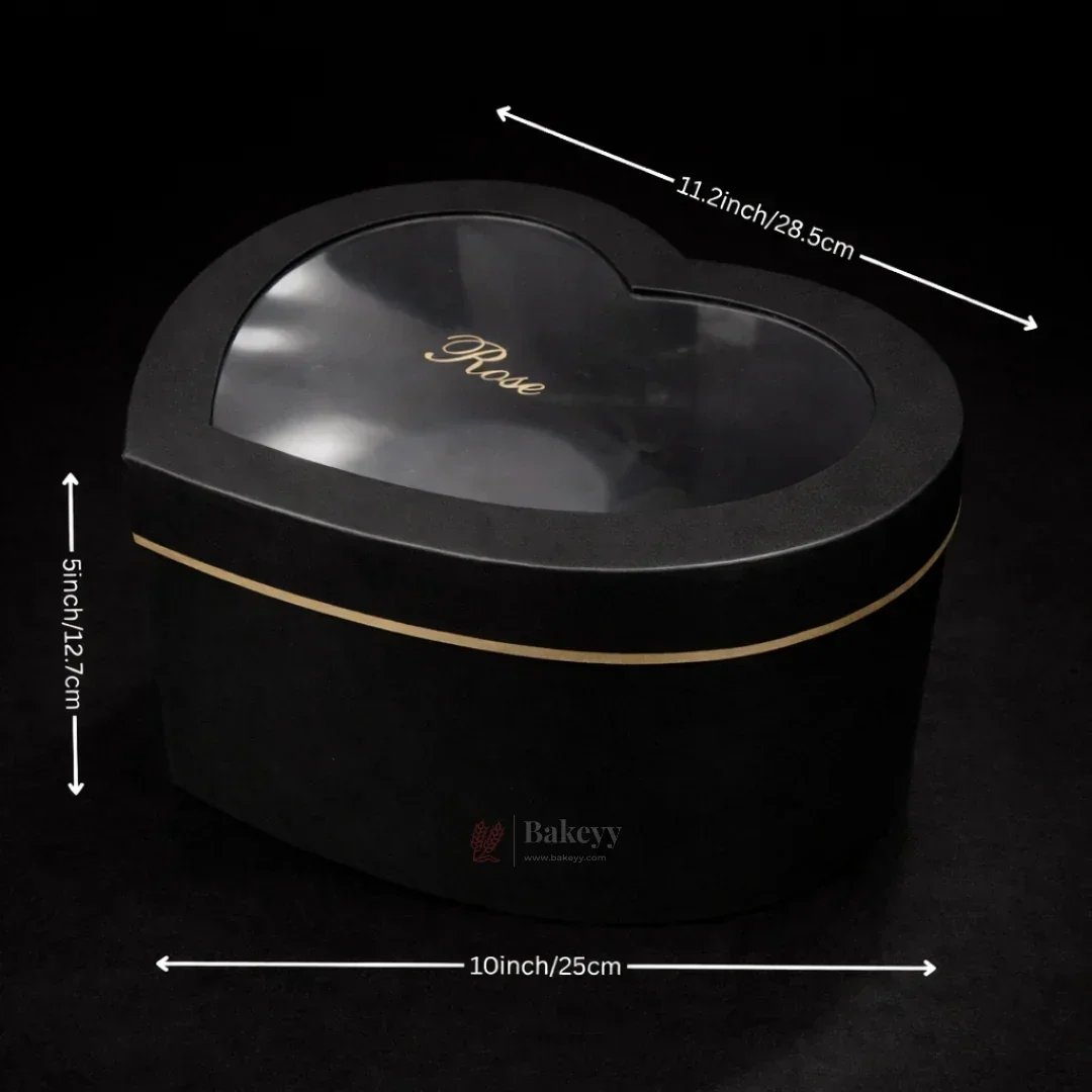 Heart Shape Transparent Lid Gift Box | Premium Hamper Packaging | Different color | Pack of 1 - Image 5