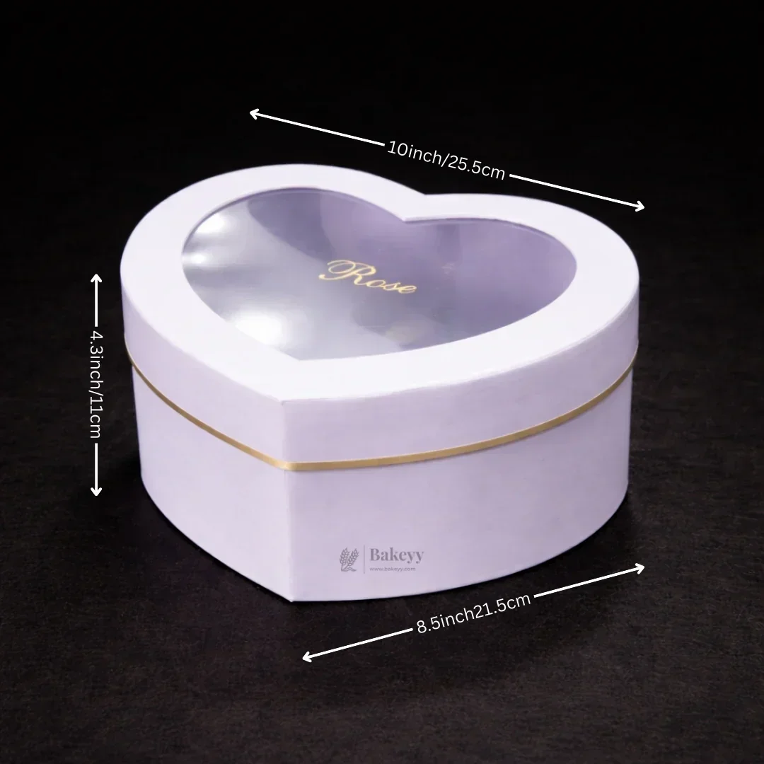 Heart Shape Transparent Lid Gift Box | Premium Hamper Packaging | Different color | Pack of 1 - Image 8
