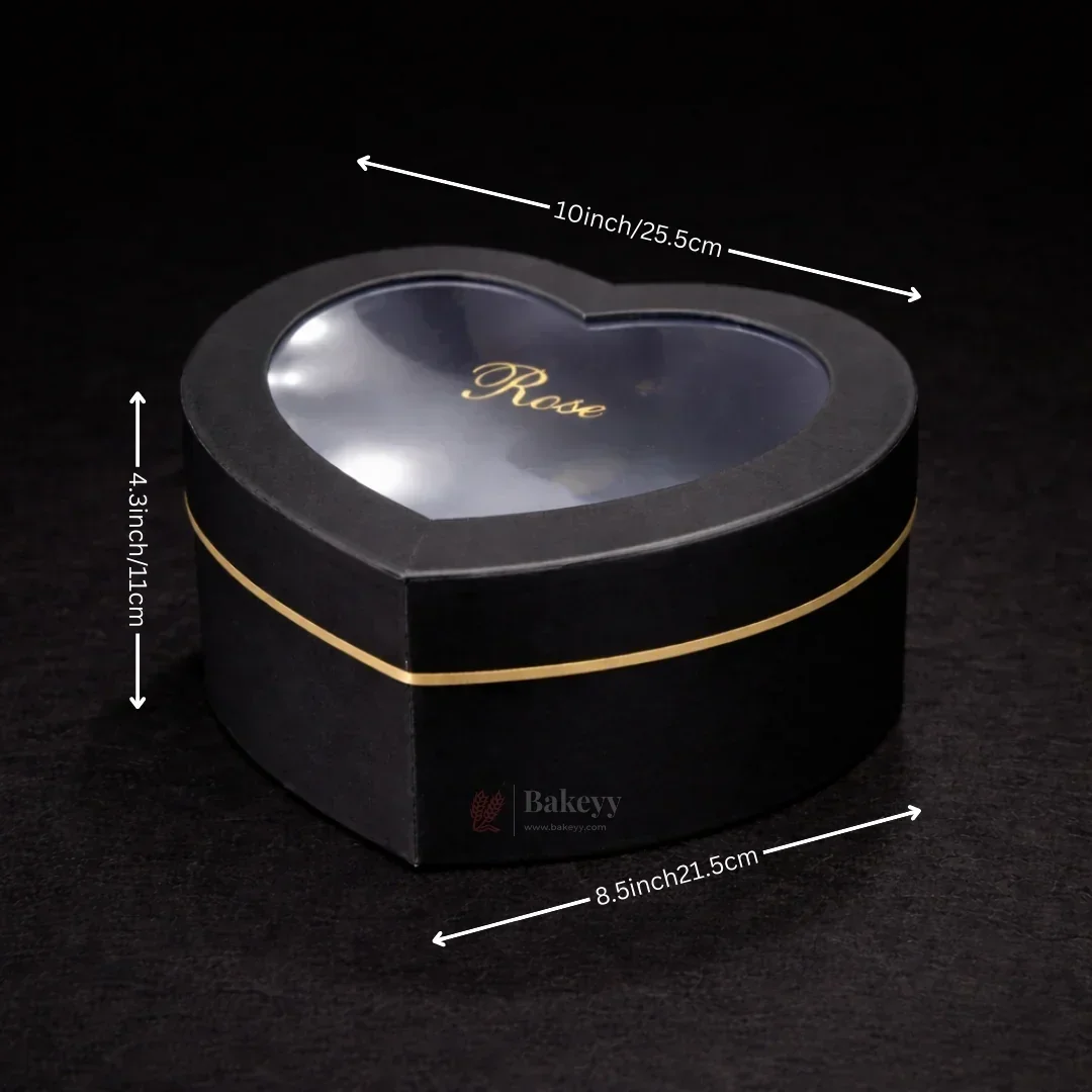 Heart Shape Transparent Lid Gift Box | Premium Hamper Packaging | Different color | Pack of 1 - Image 9