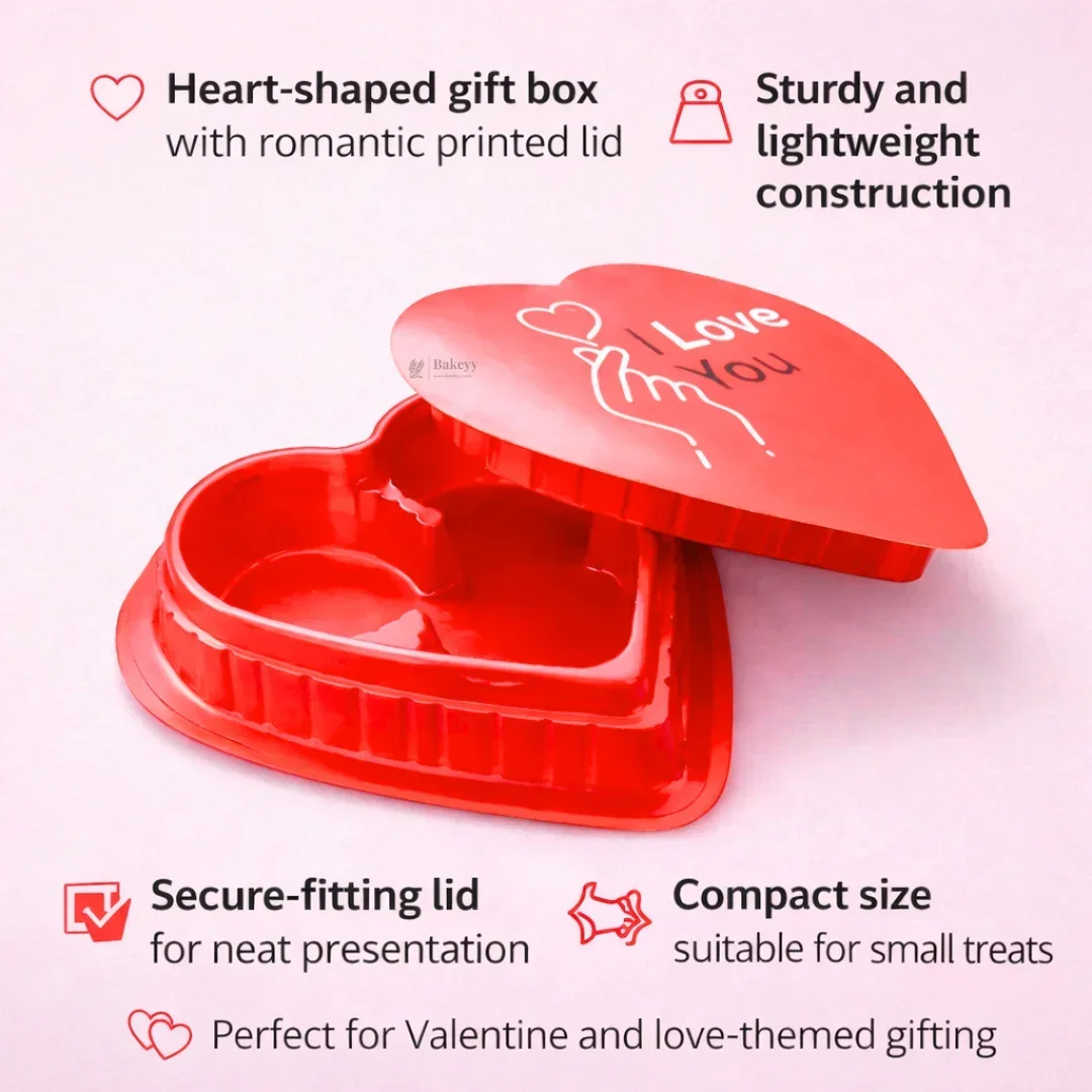 Heart-Shaped Valentine Gift Box | Decorative Chocolate & Dessert Packaging Box | Cavity Chocolate Box | Pack of 10 - Image 4