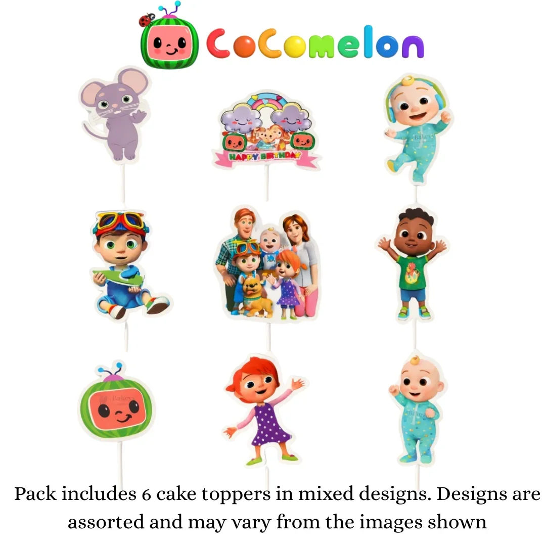 Kids Movies & Shows Cake Toppers | Birthday Party Decor | Birthday Cake Decor | Pack of 6 - Image 10