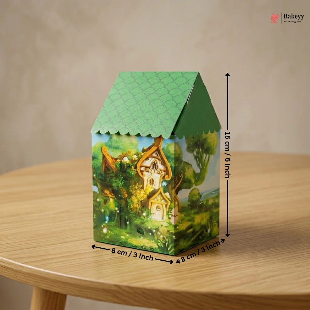 House Shape Gift Box | Surprise Candy Box | Return Gift Box | Pack Of 10 - Image 3