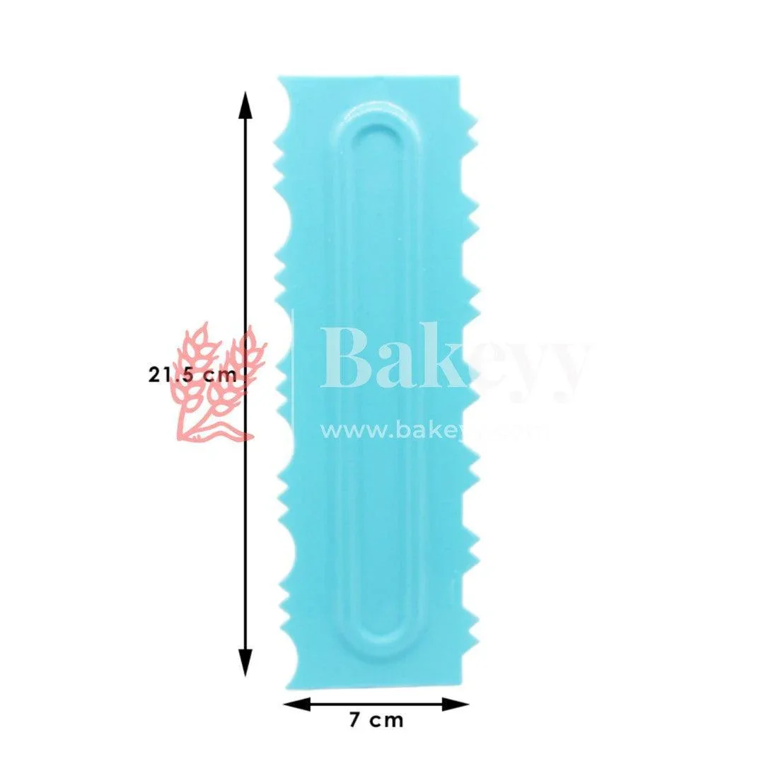 Curved Waves Cake Scraper – Unique curved ridges for artistic cake finishes|1 Piece - Image 9