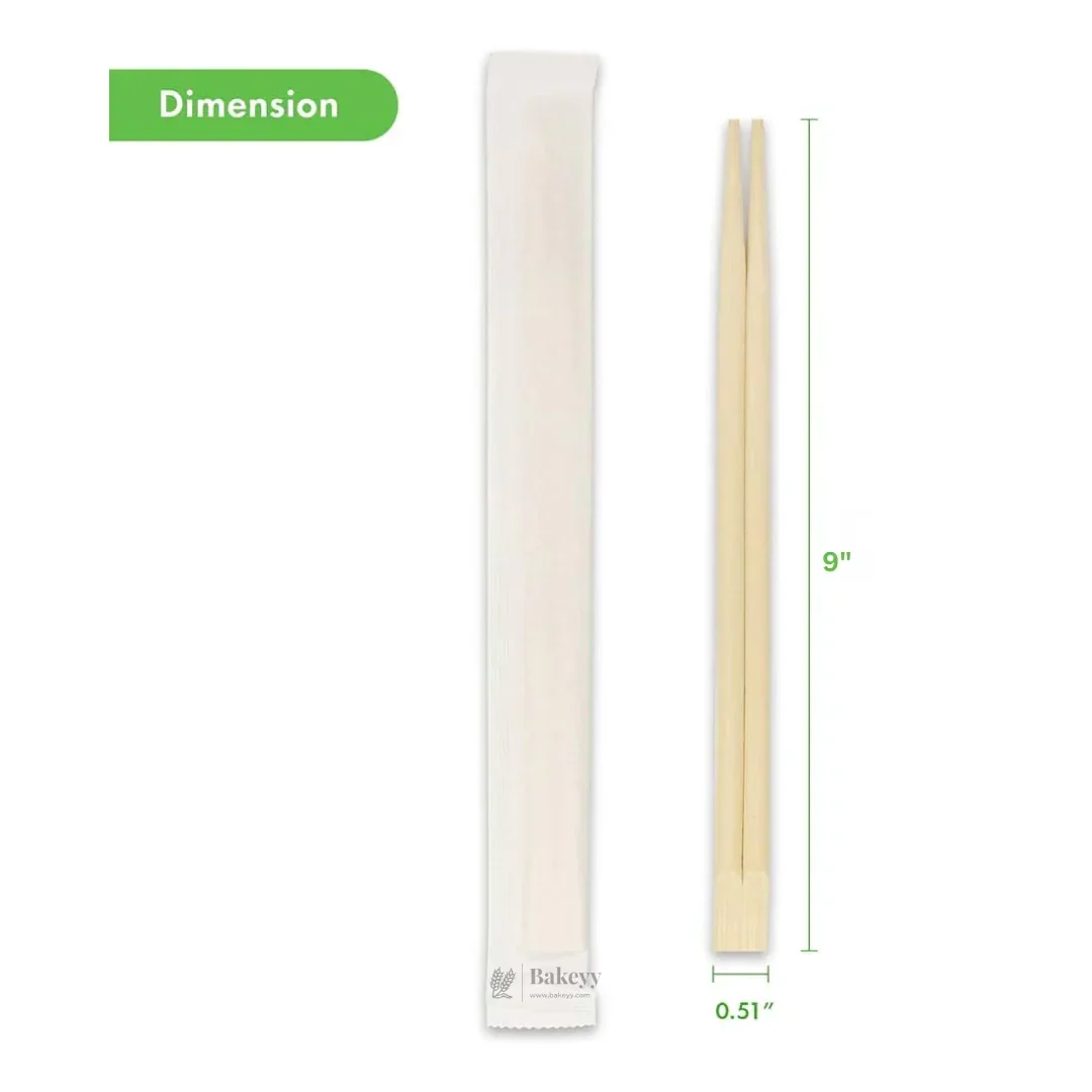 Individually Packed Bamboo Chopsticks | Disposable Chopsticks | Pack of 50 Pairs - Image 2