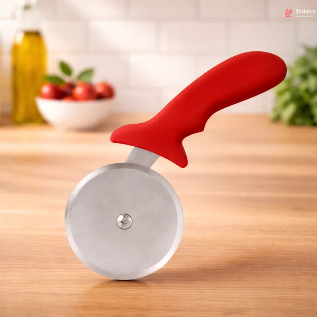Industrial Grade Pizza Cutter | Stainless Steel Wheel Cutter with Colored Handle | Pack of 1 - Image 6