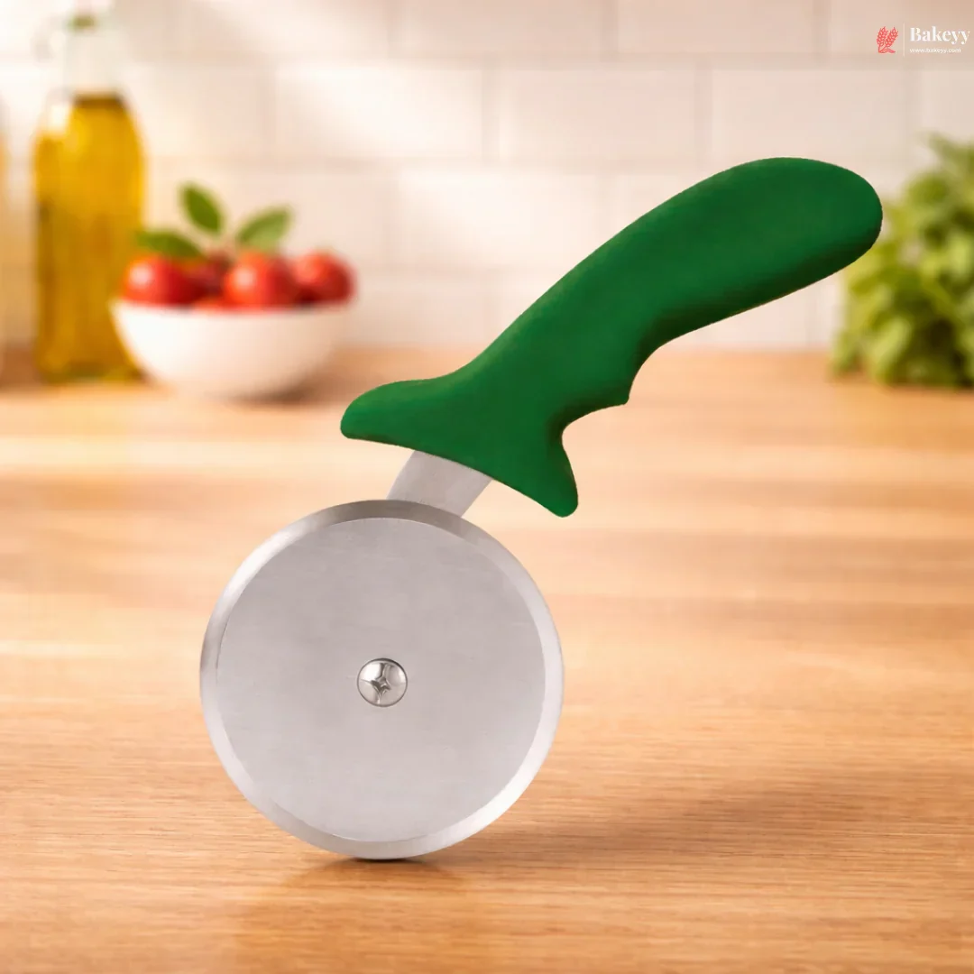 Industrial Grade Pizza Cutter | Stainless Steel Wheel Cutter with Colored Handle | Pack of 1 - Image 7