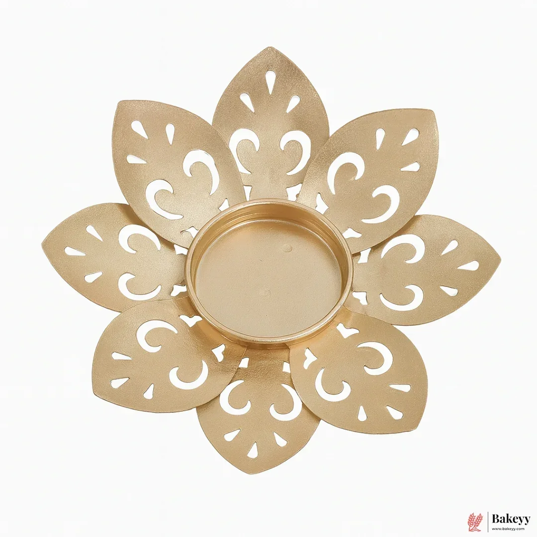 Jali Design 1 |Leaf Candle Holder | 1 Piece - Image 2