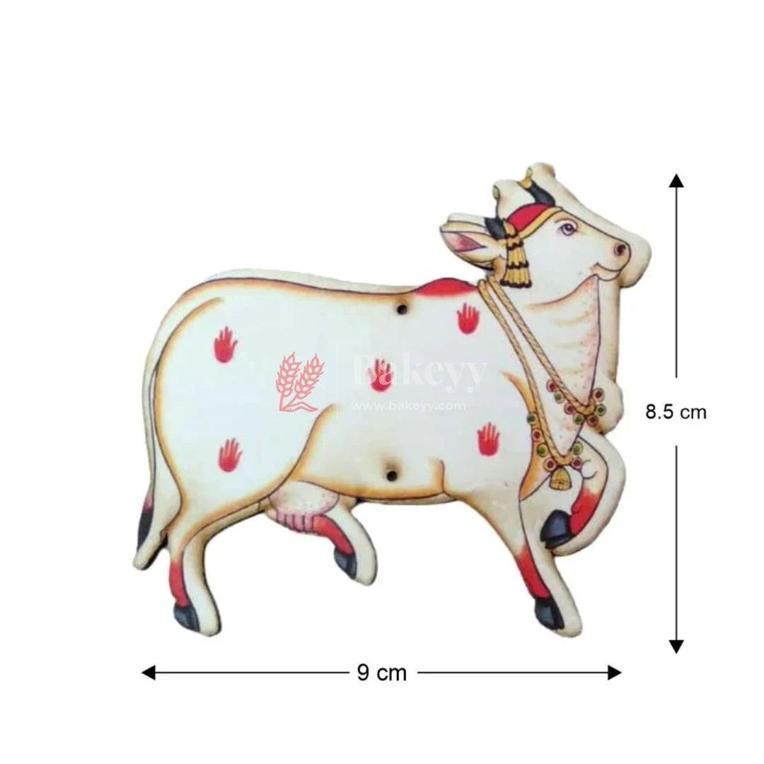Kamadhenu MDF Wooden Cutout | Wall Hanging | Sacred Cow with Deities | Home Decor| Pack of 2 - Image 4