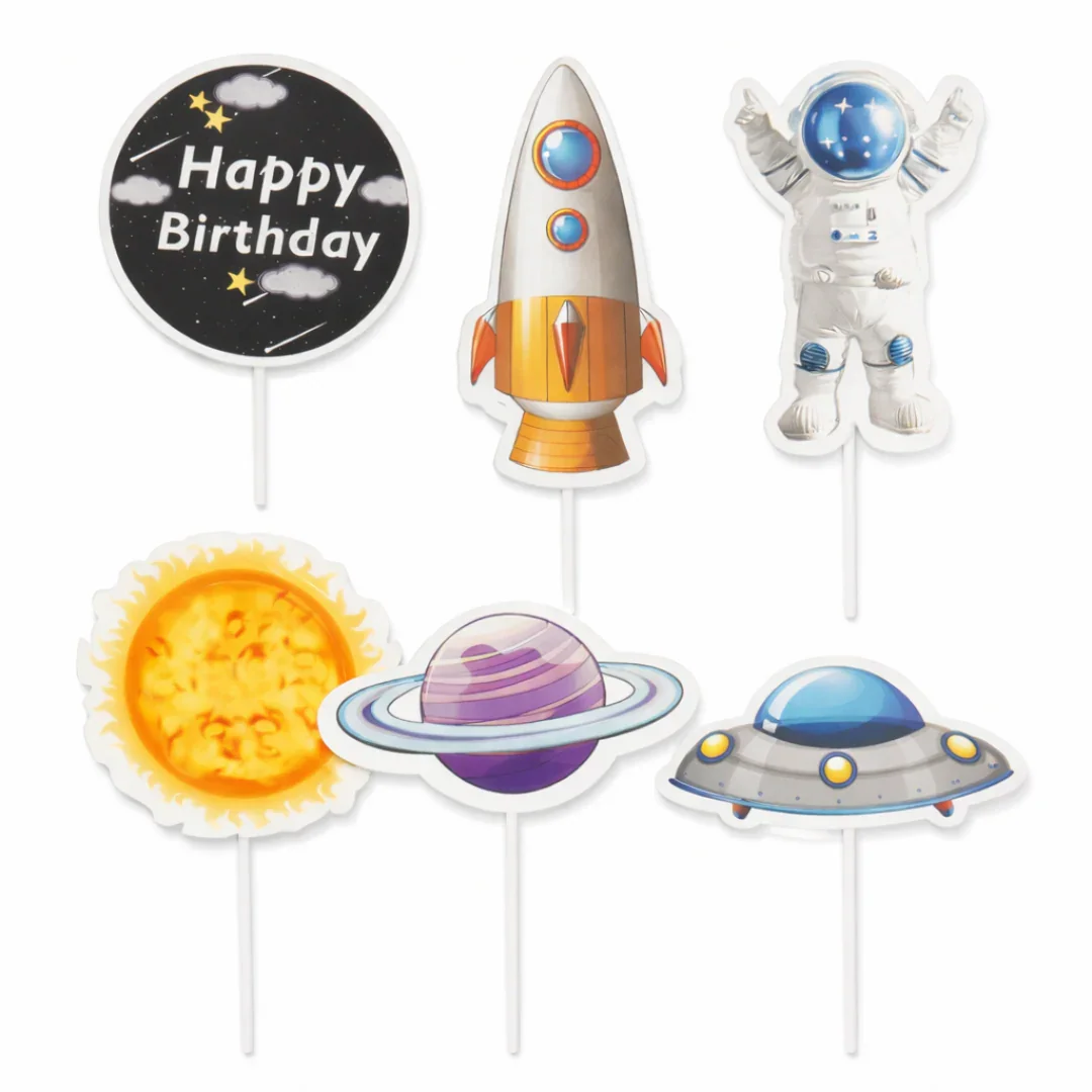 Hobbies & Lifestyle Cake Toppers | Fun Hobby-Themed Decor Picks | Assorted Adult Theme Pack | Pack of 6 - Image 9