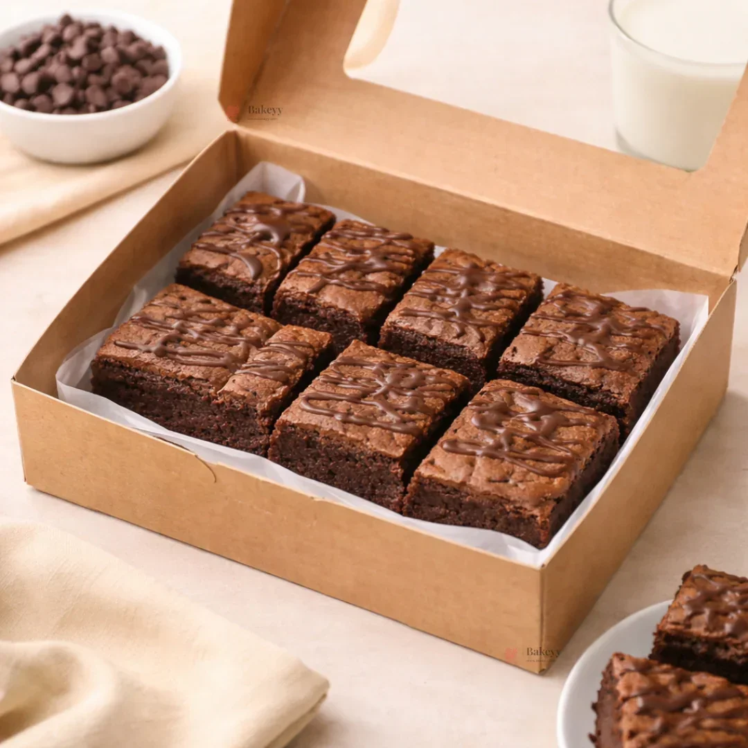 Kraft Brownie Boxes | L Shape and Top Window | Food-Grade Paperboard | Pack of 25 - Image 2