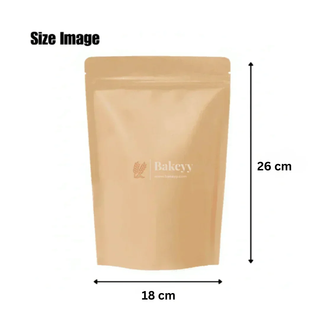 Kraft Zip Lock Pouch | Brown | Standing Pouch | Pack of 100 - Image 14