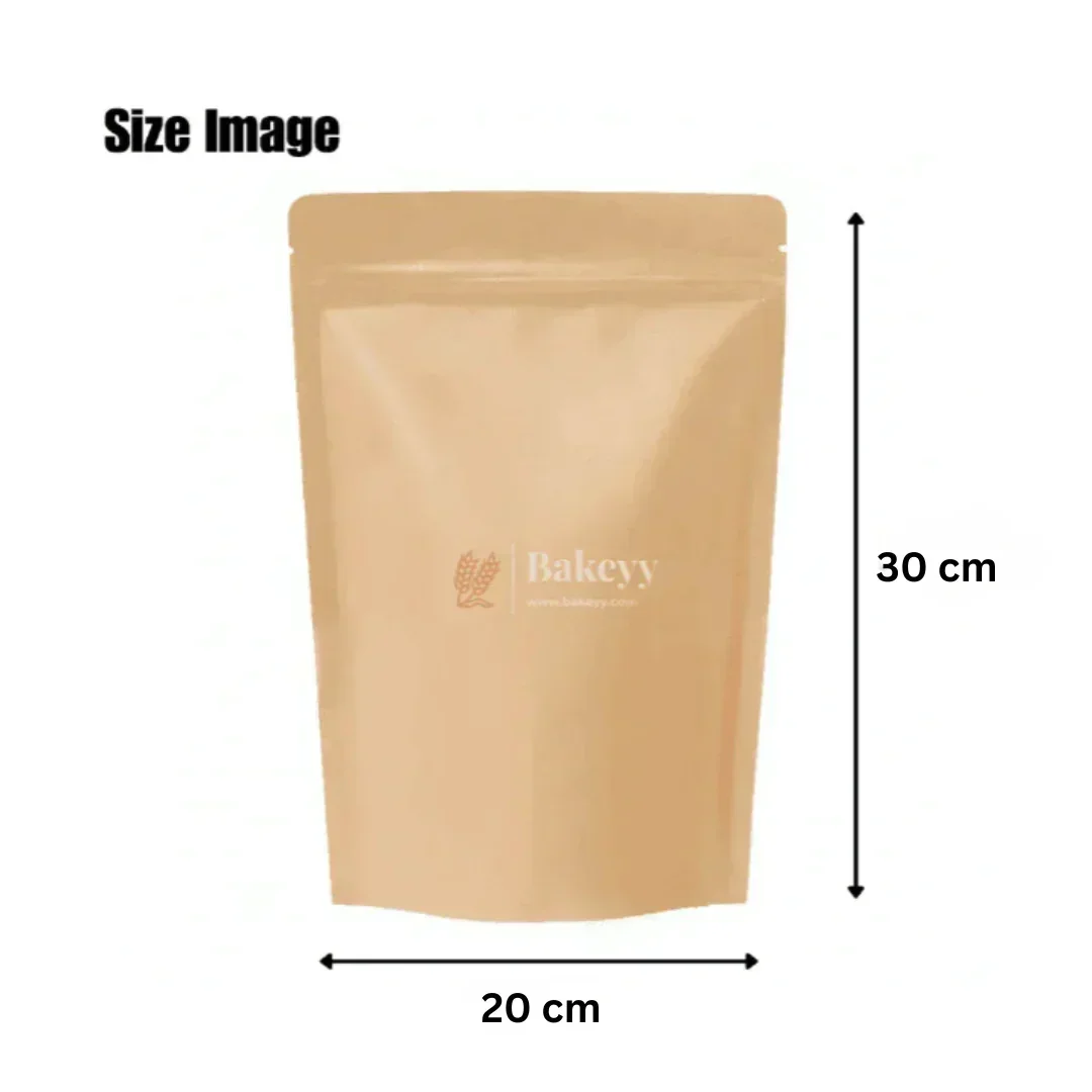 Kraft Zip Lock Pouch | Brown | Standing Pouch | Pack of 100 - Image 16