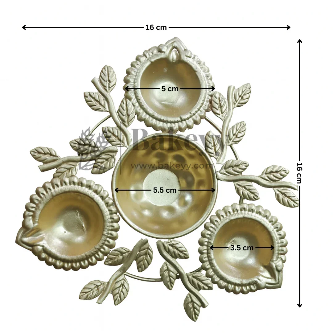 Leaf Design Decorative Urli | 1 Piece - Image 3