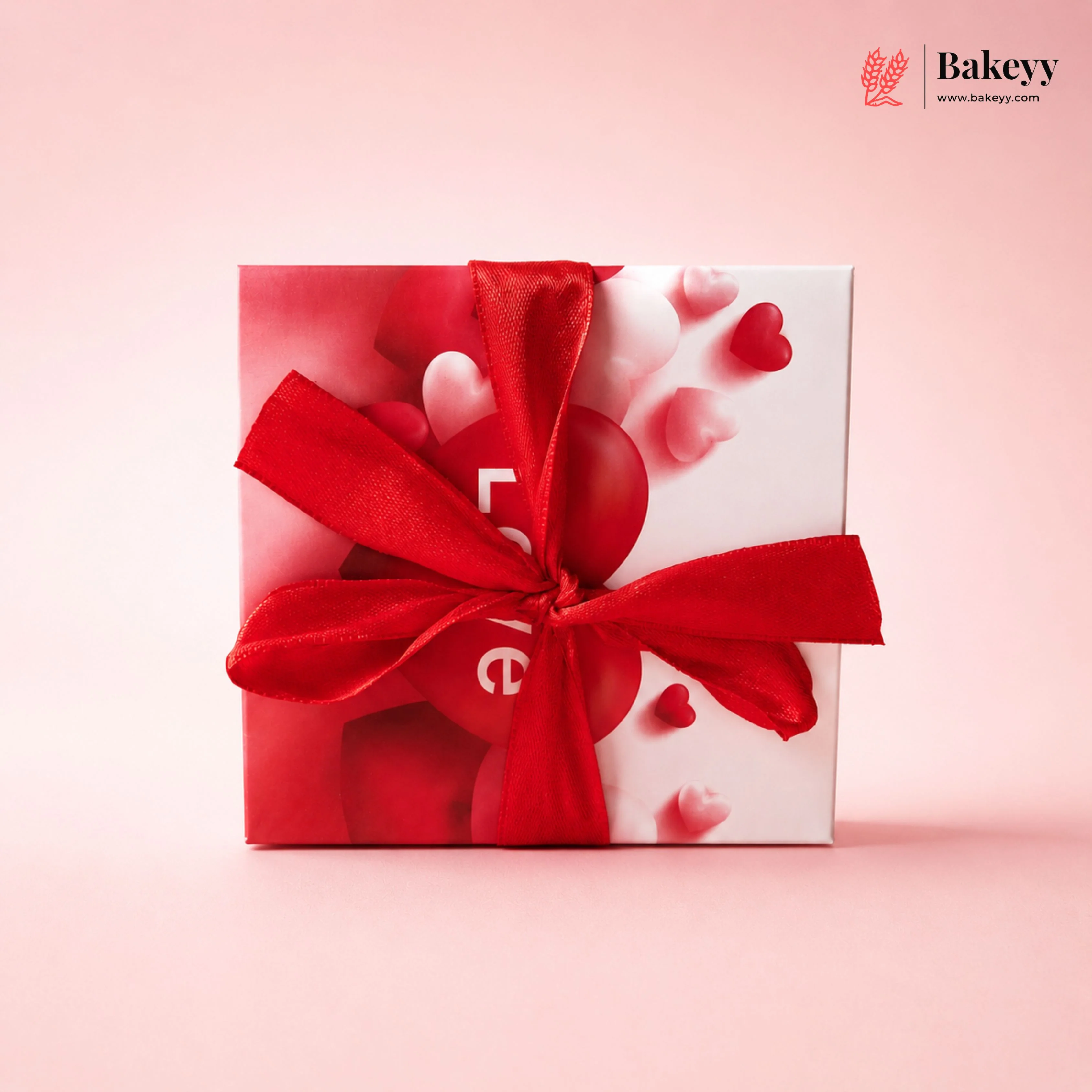 Love Heart Gift Box with Red Ribbon Handle | Valentine's Day Gift Packaging Box | Pack of 10 - Image 3