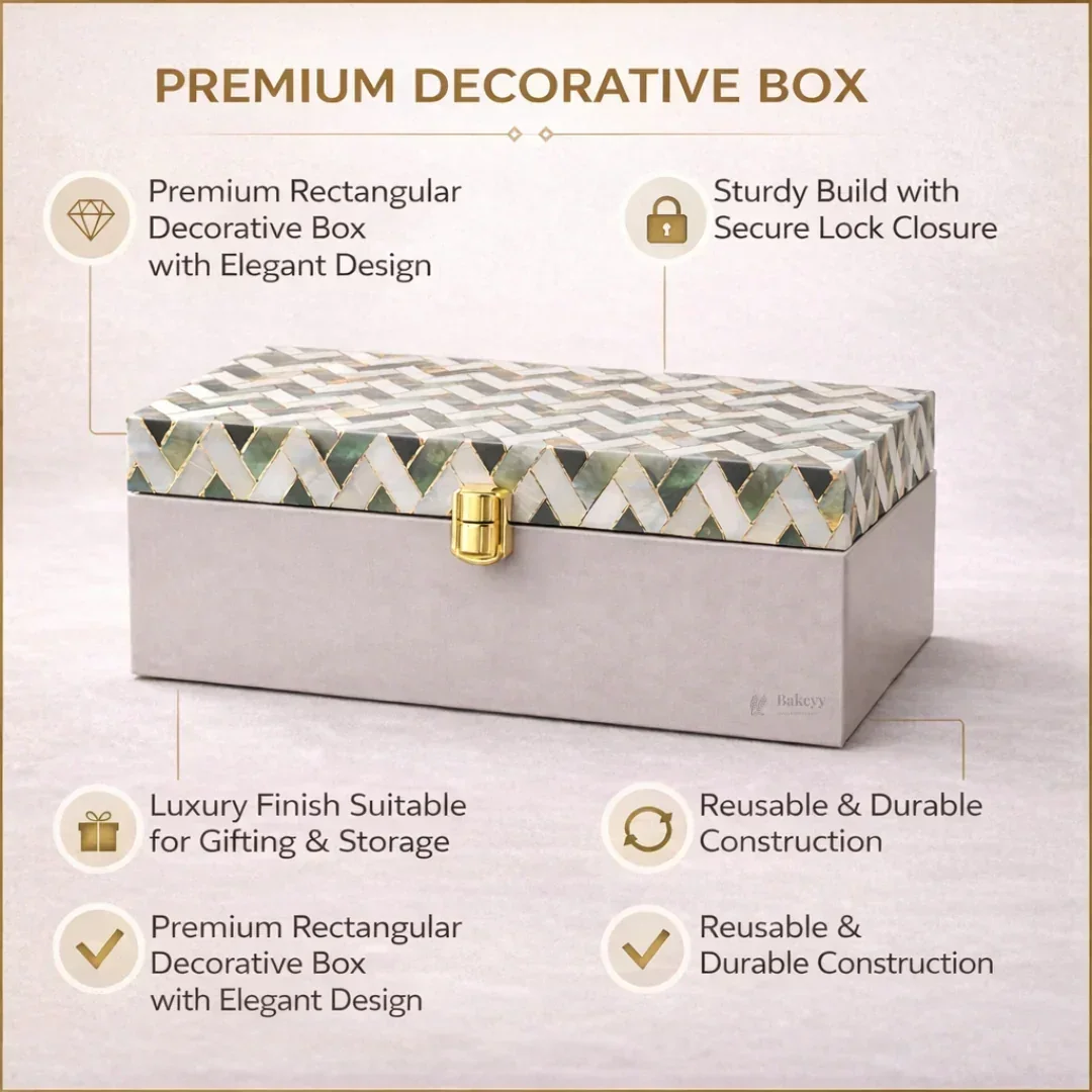 Premium Rectangular Hamper Box | Luxury Storage Box | Premium Gift & Storage | Pack of 1 - Image 5
