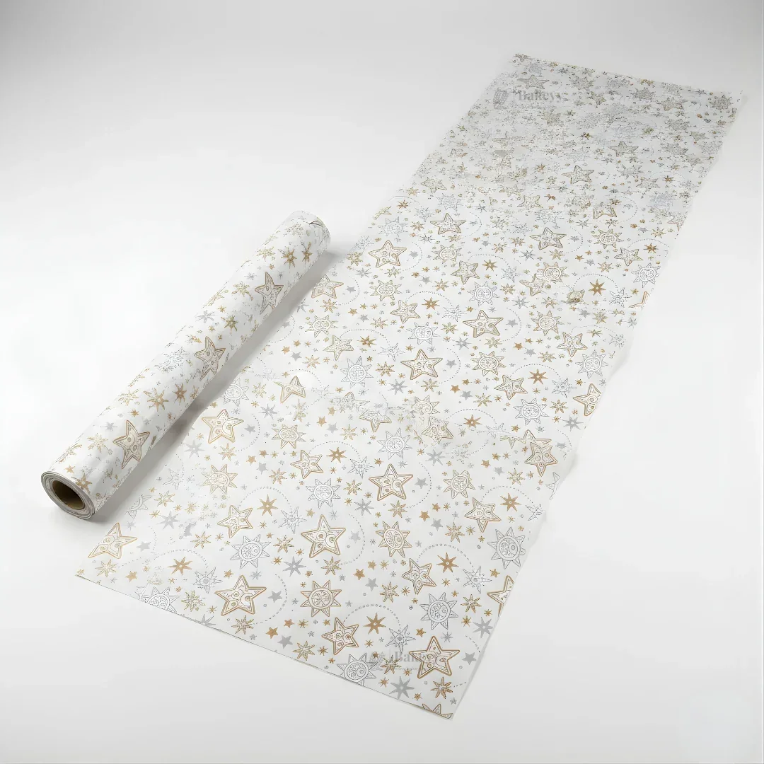 Luxury Gold & Silver Wrapping Paper Sheets | Floral Printed Wrapping Sheet for Premium Gifting & Hampers | Multiple Designs Available | Pack of 25 Sheets - Image 3