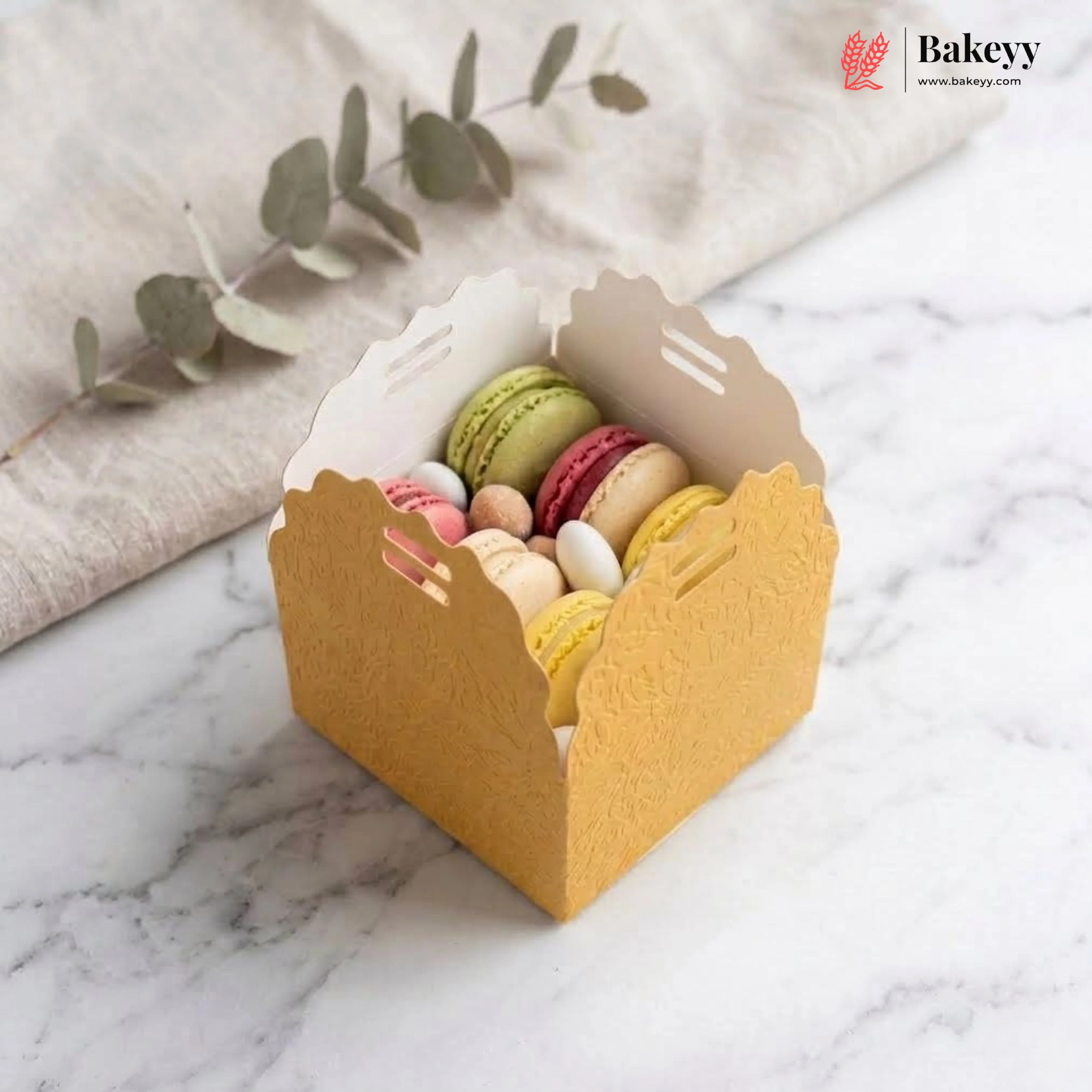 Luxury Golden Ribbon Gift Box with Satin Bow | Premium Return Gift & Favor Packaging | Pack of 10 - Image 4
