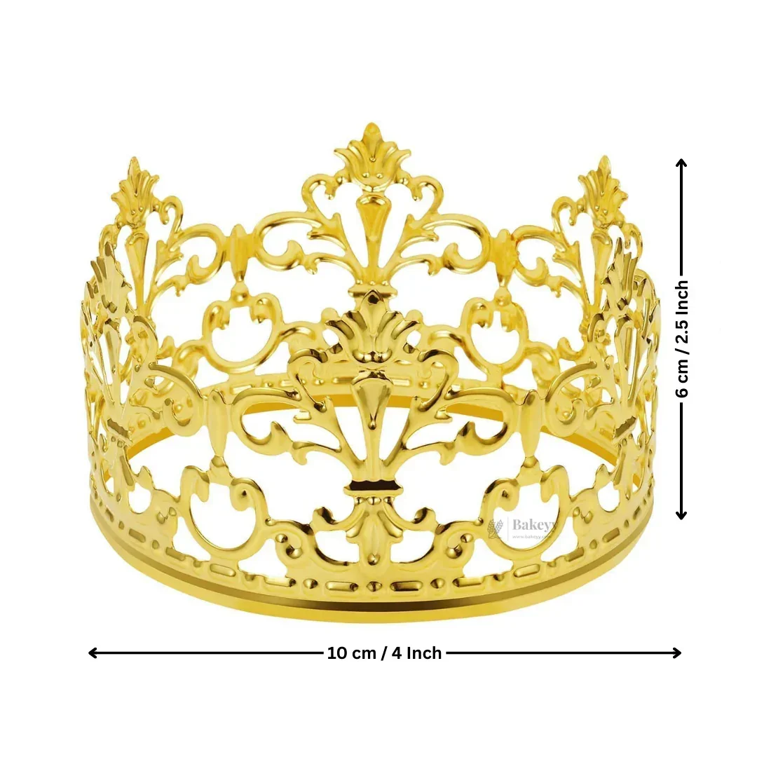 Luxury Metal Crown Topper | Premium Cake Decoration | 1 Piece - Image 11