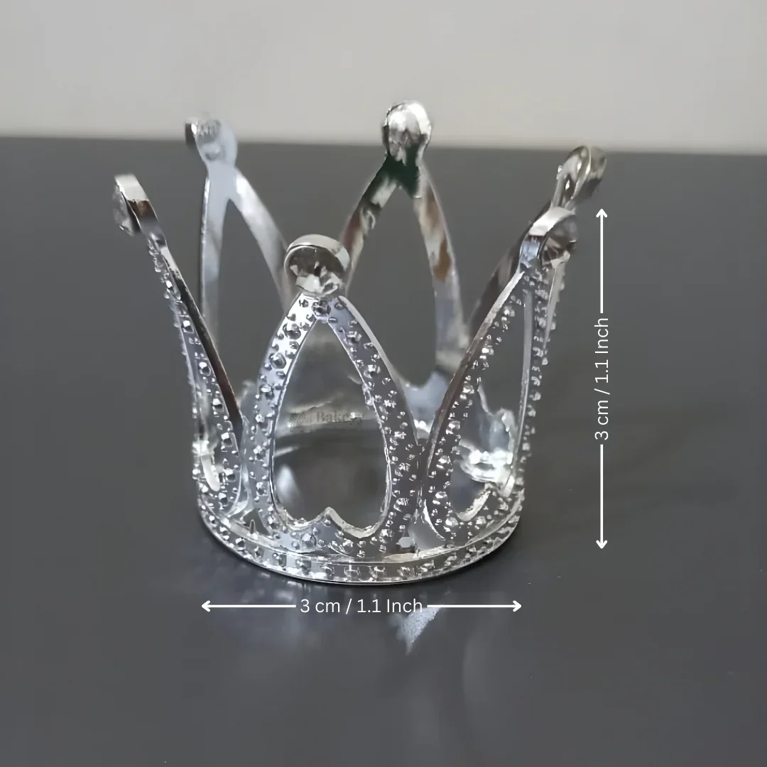 Luxury Metal Crown Topper | Premium Cake Decoration | 1 Piece - Image 8