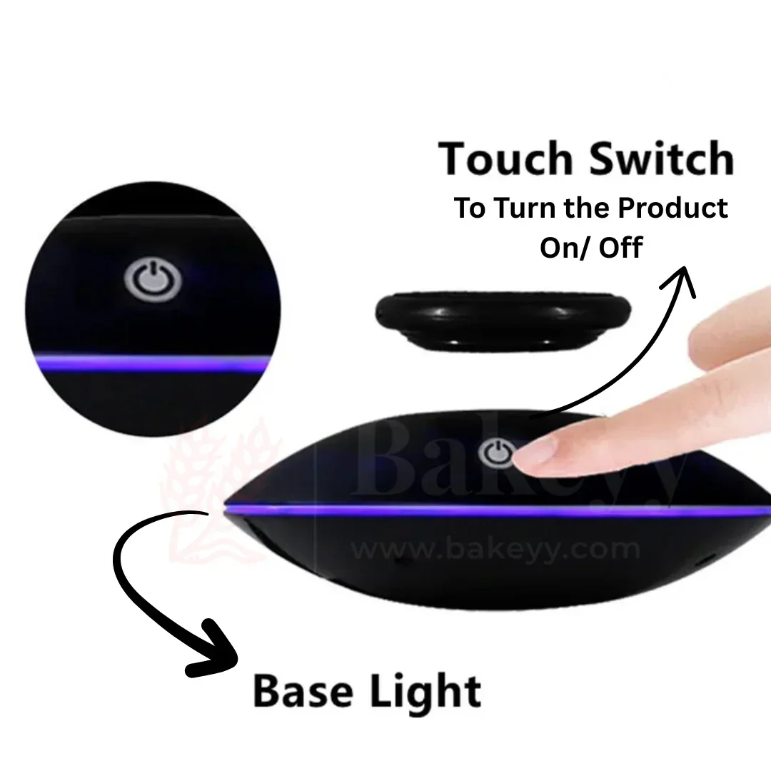 Magnetic Levitation Platform With Led Lights | 360 Rotation - Suspended Display Stand For Cake Floating Decoration | 1 Piece - Image 3