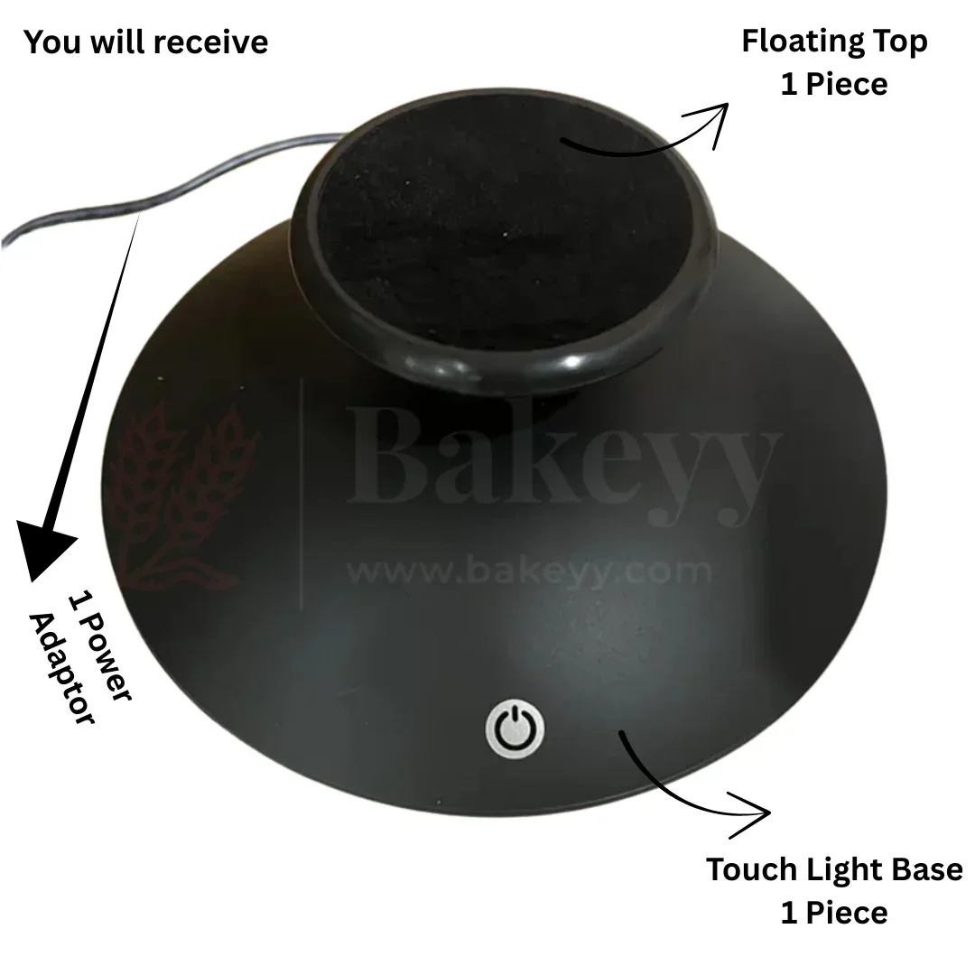 Magnetic Levitation Platform With Led Lights | 360 Rotation - Suspended Display Stand For Cake Floating Decoration | 1 Piece - Image 4
