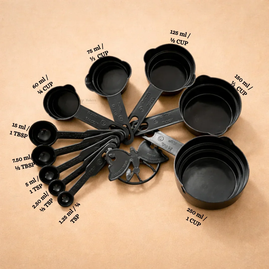 Measuring Cups & Spoons Set | Multi Size Baking and Kitchen Measuring Set | 10 Measuring cups per Pack | Pack of 1 - Image 2
